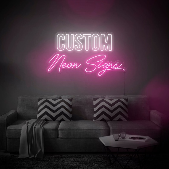 Custom neon 2024 wall signs