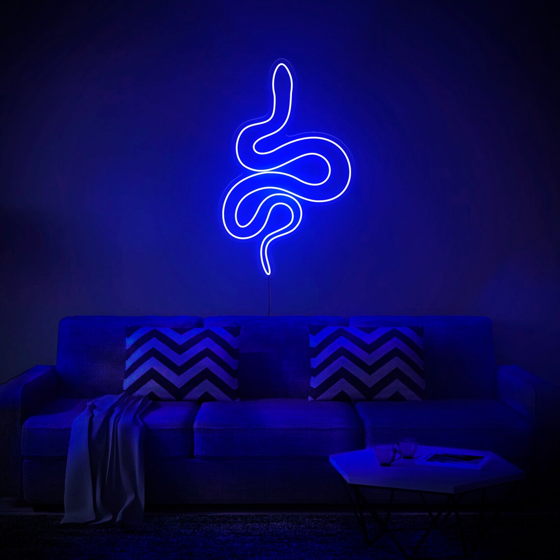 Snake LED Neon Sign Wall Decor Wall Sign Neon Lights | Etsy