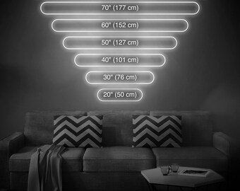 波 - LED ネオンサイン、壁装飾、壁サイン、ネオンライト - Etsy 日本