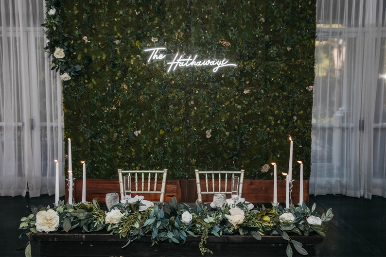 Custom Wedding Neon Sign LED Neon Sign Wedding Decor Etsy