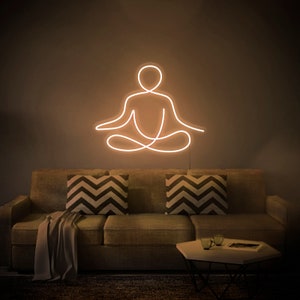 Yoga - LED Neon Sign, Wall Decor, Wall Sign, Neon Lights, Meditation Art