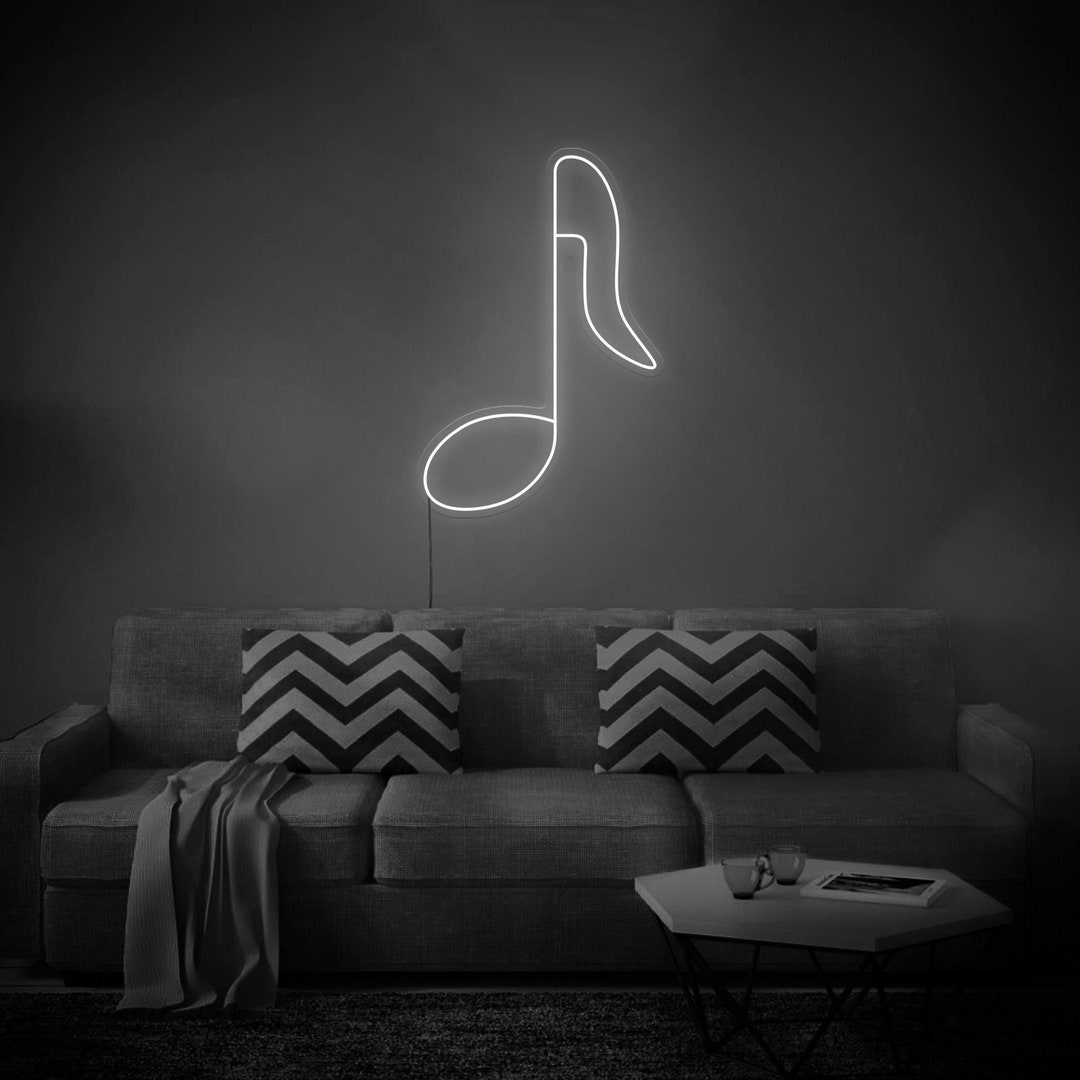 Music Note LED Neon Sign Wall Decor Wall Sign Neon Lights - Etsy