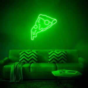 Pizza Slice LED Neon Sign, Wall Decor, Wall Sign, Neon Lights, Christmas Gift image 7