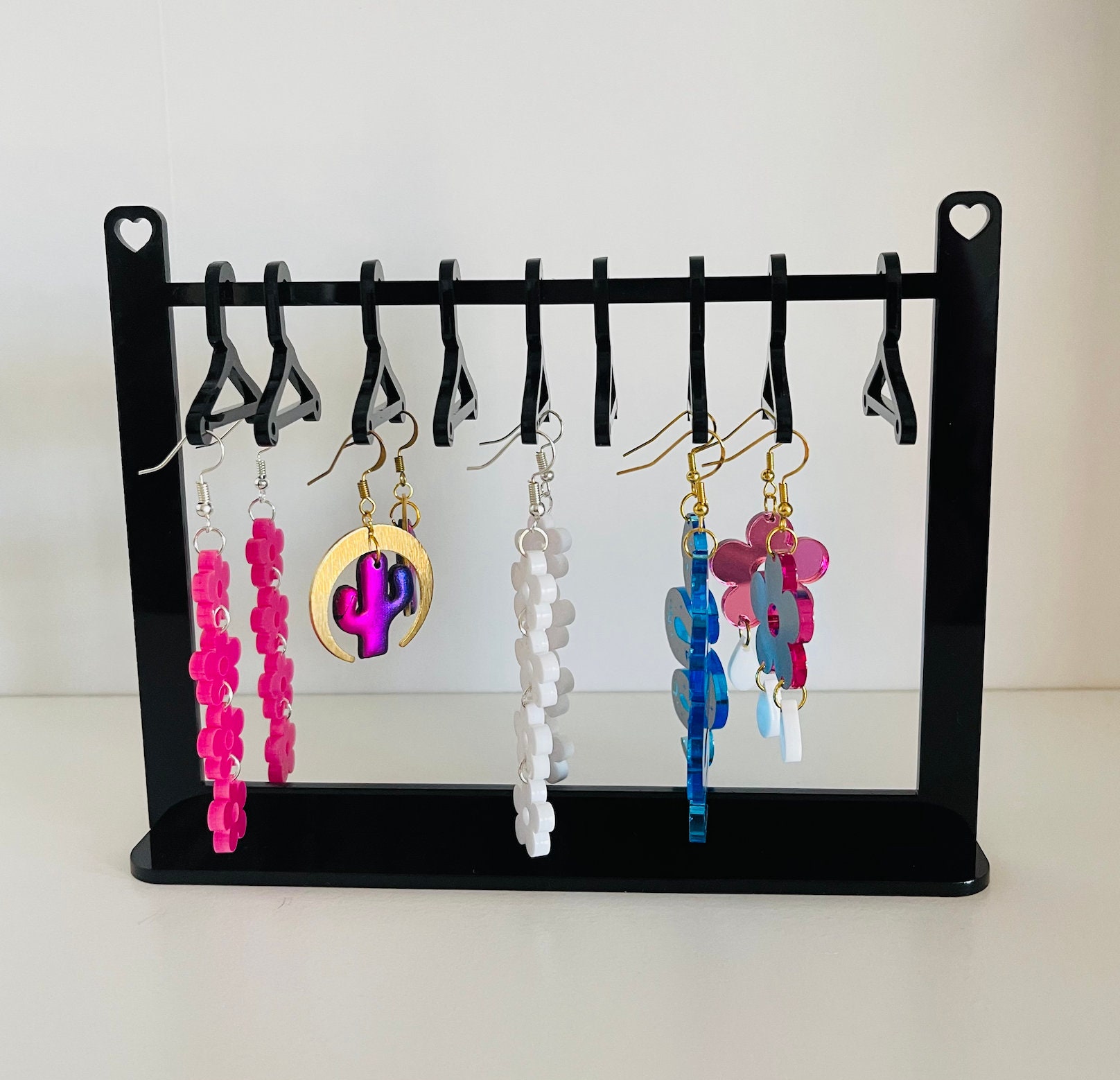 Miniature Clothing Rack Earring Hanger, Acrylic Display Stand for Earrings,  Earring Hanger Rack, Earring Display Organisation -  Australia
