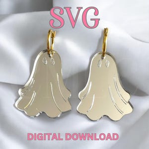 Halloween Earrings SVG File, Glowforge Laser SVG File Acrylic Jewellery Earrings, Acrylic Earrings svg cut file