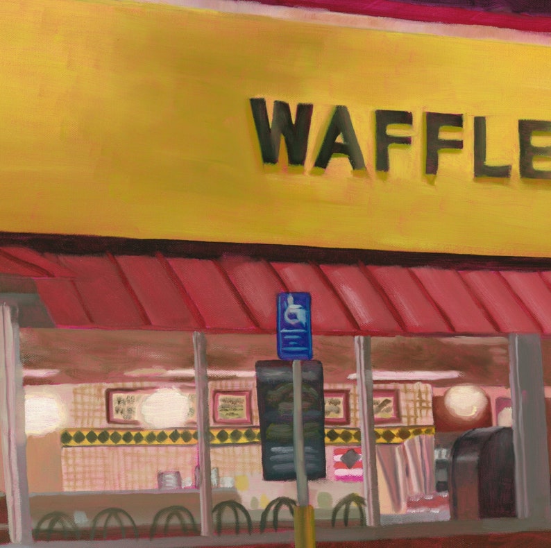 Open edition print of Waffle House 12"x16" image 3