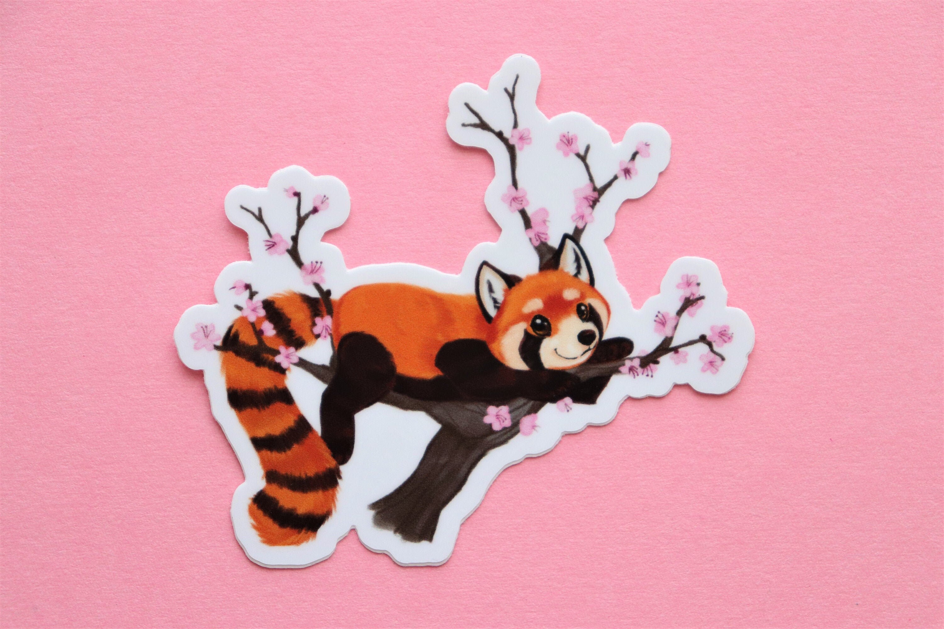 Red Panda Sticker cute stickers vinyl stickers stickers for Etsy