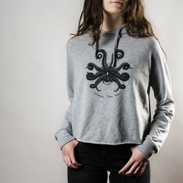 Sweat-shirt girly octopus