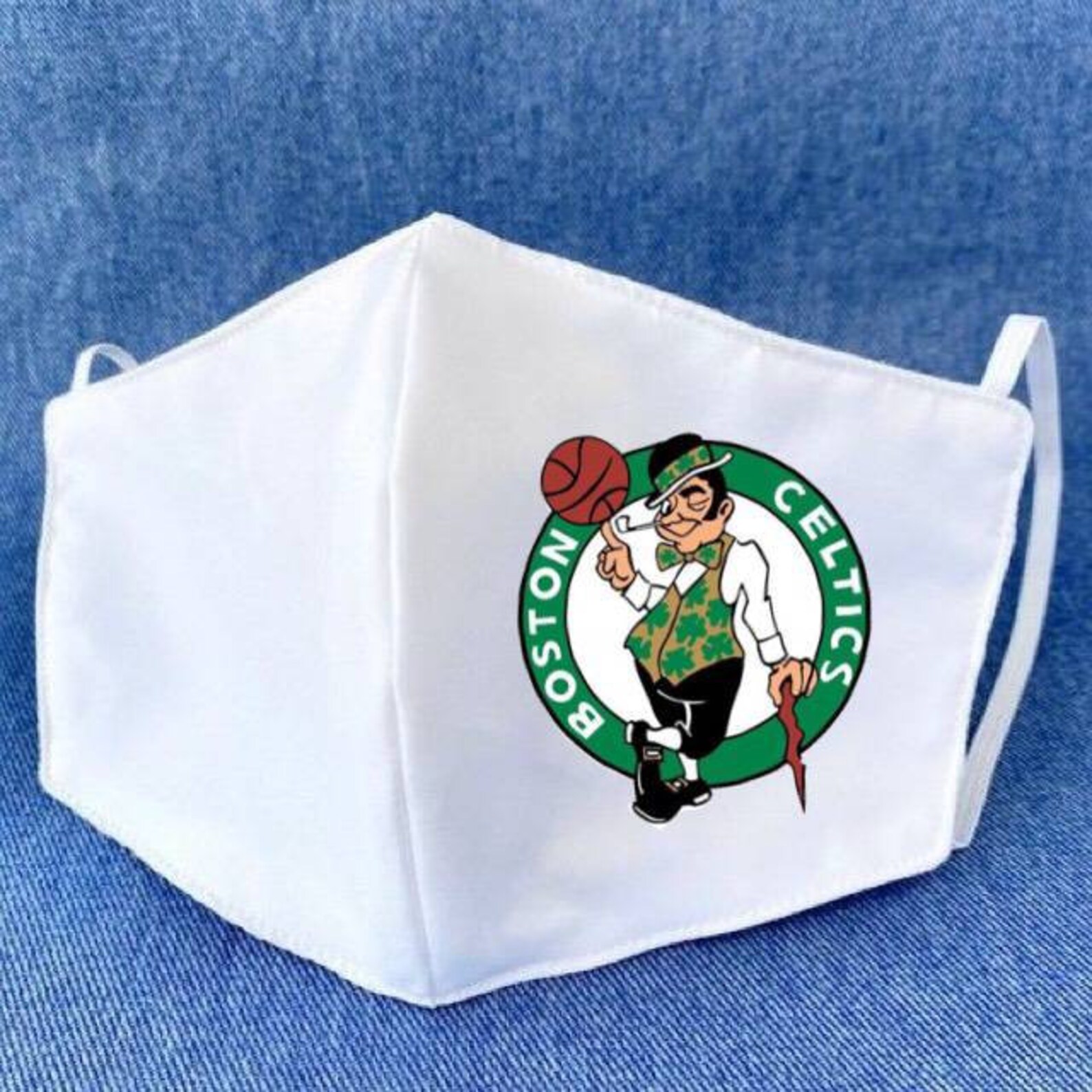 Boston Celtics team mask NBA Etsy