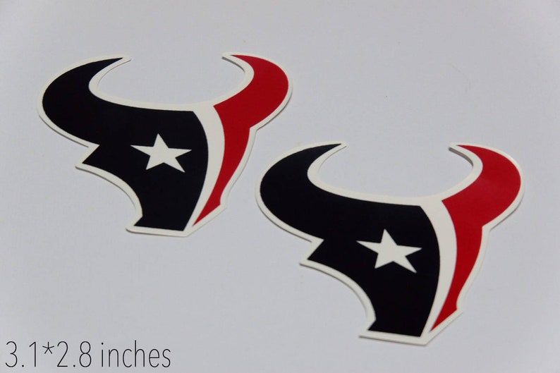2 Pcs. Houston Texans Logo NFL Die Cut Vinyl Sticker Car Etsy