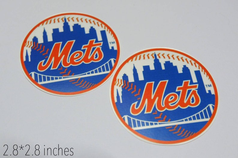 2 Pcs. New York NY Mets MLB Baseball Color Logo Sports Decal Etsy