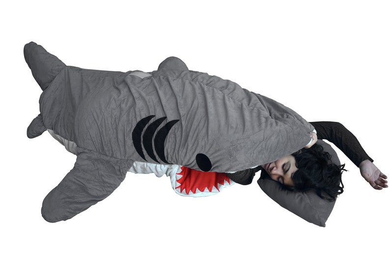 Original Adult Shark Sleeping Bag Perfect Gift Etsy