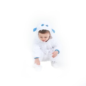 Baby Yeti Big Foot Abominable Onesie Body Suit perfect for winter zdjęcie 2