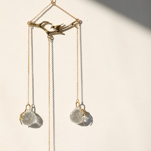 Happy Bird Gold Suncatcher