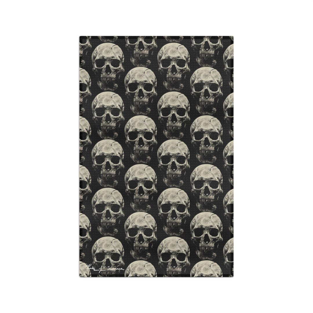 Catacombs Skulls Halloween Small Pattern Perksofinsomnia Microfiber ...