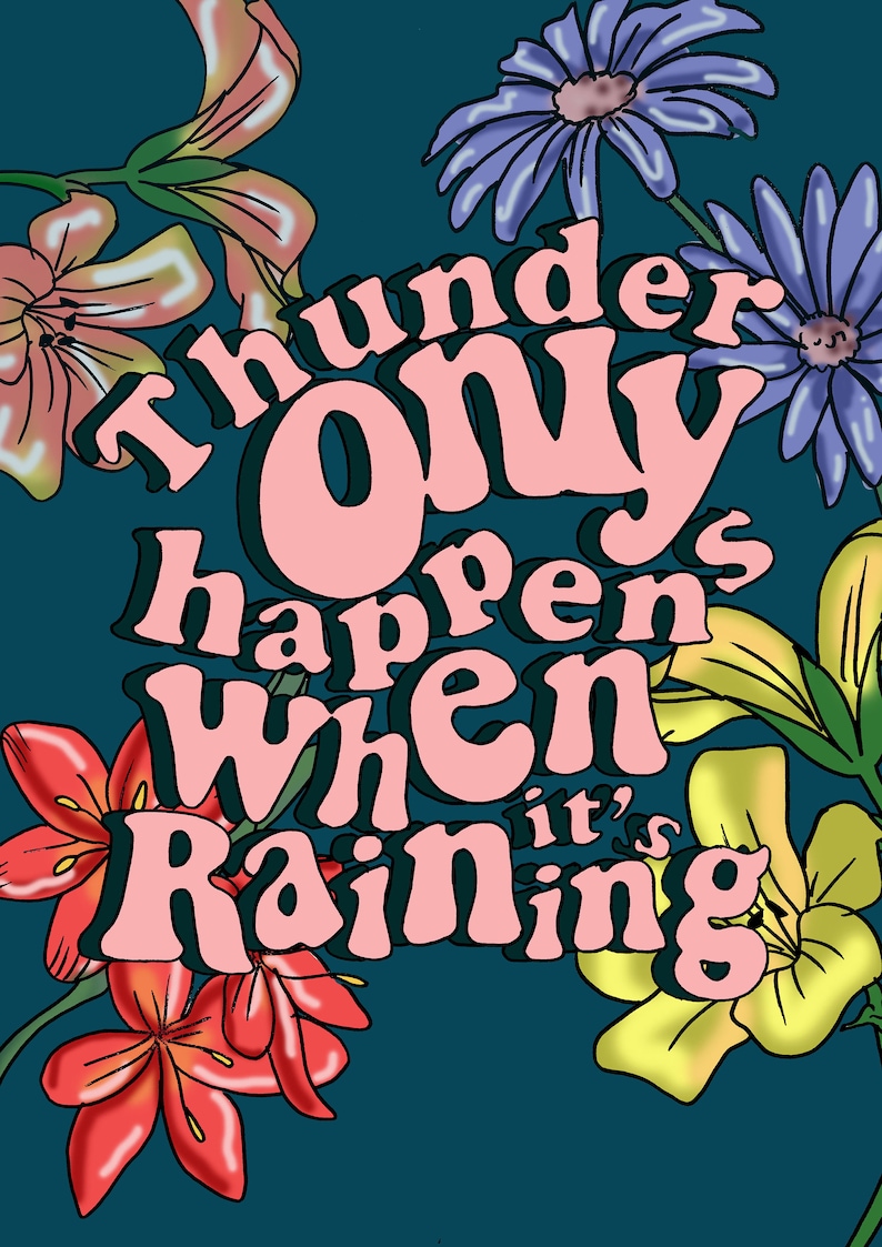 Fleetwood Mac Thunder Only Happens Print - Etsy