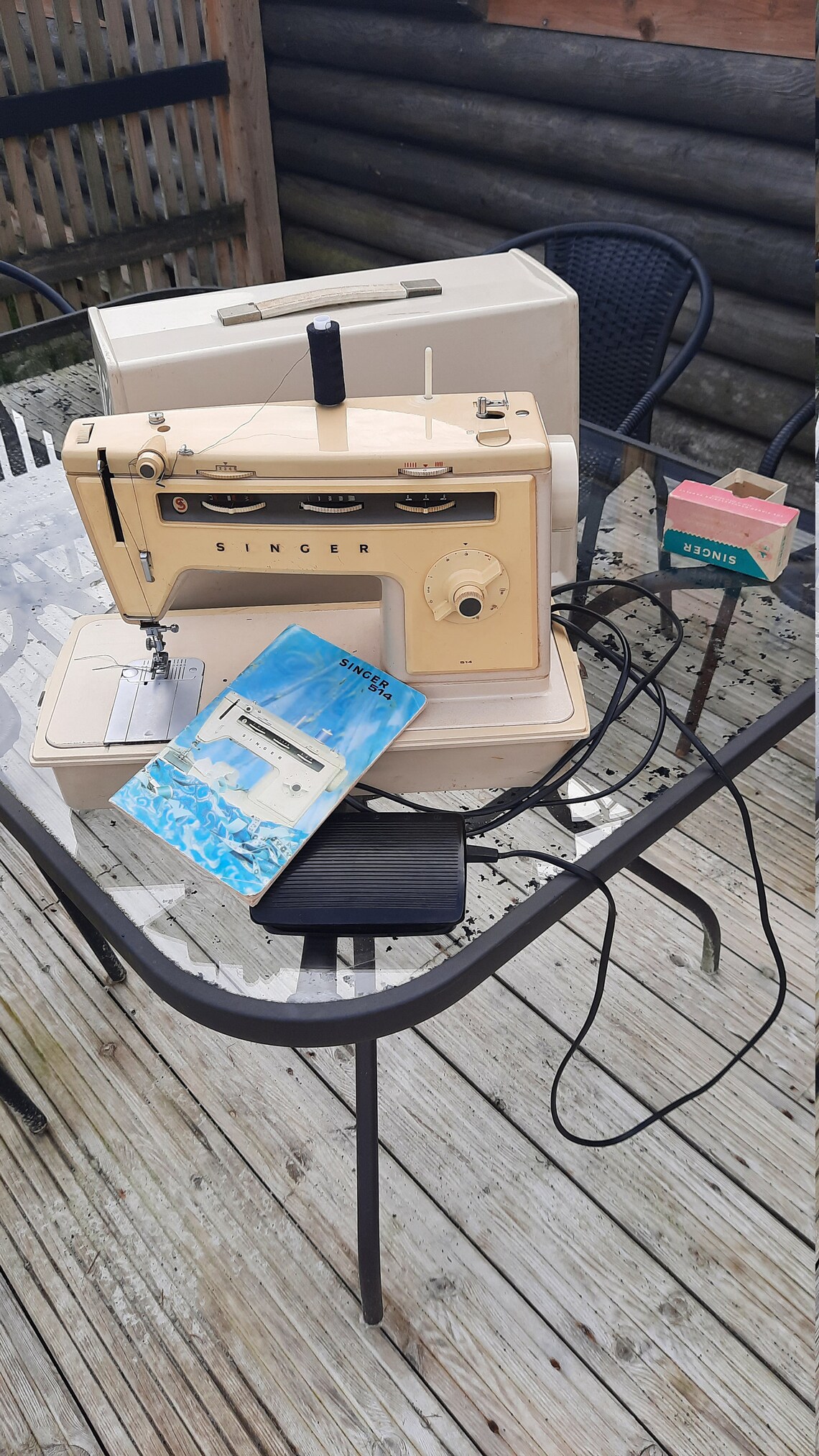 Vintage Singer 514 electric sewing machine Etsy