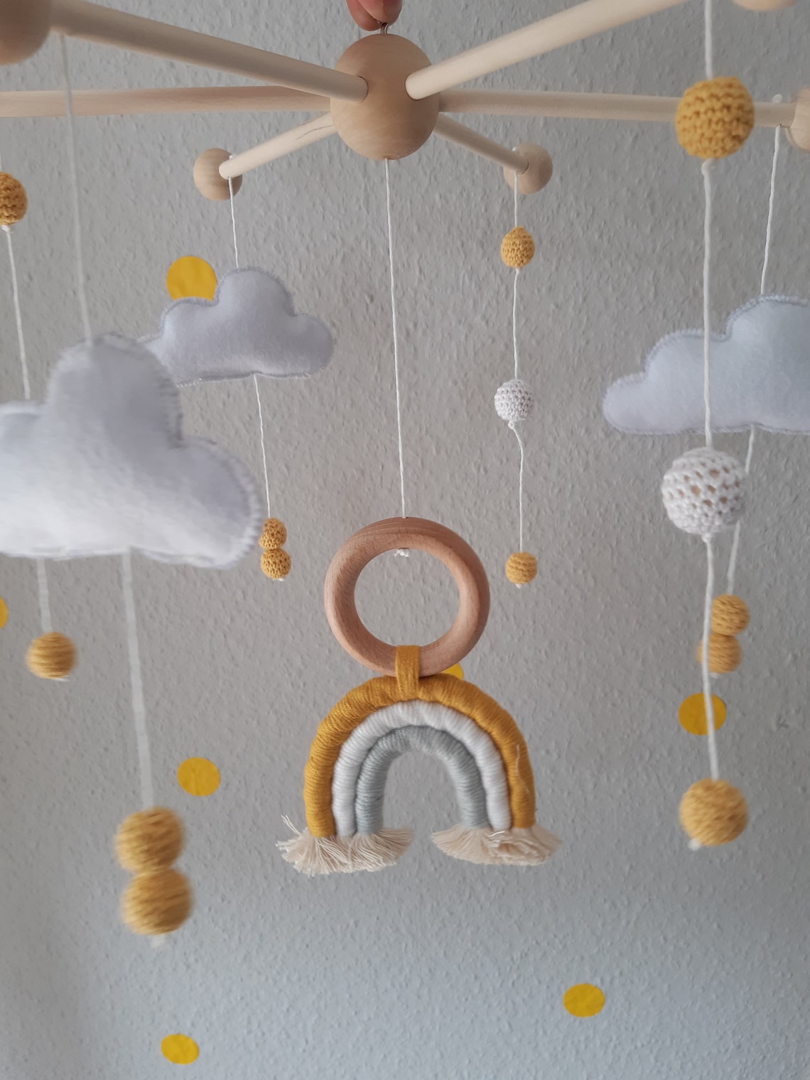 Mobile Regenbogen Mobile Regenbogen Makramee Boho Baby Deko Etsy.de