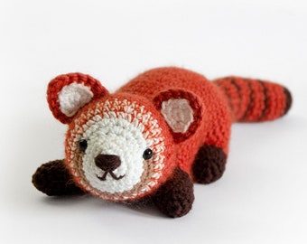 Panda Rouge - Patron Amigurumi Crochet - eBook PDF