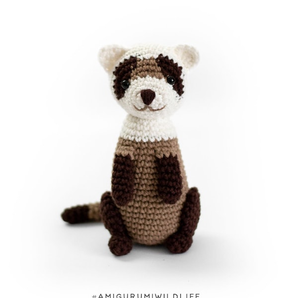 Black-footed Ferret - Amigurumi Crochet Pattern - eBook PDF