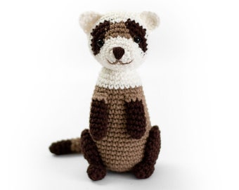 Black-footed Ferret - Amigurumi Crochet Pattern - eBook PDF