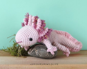 Axolotl - Amigurumi Crochet Pattern - eBook PDF