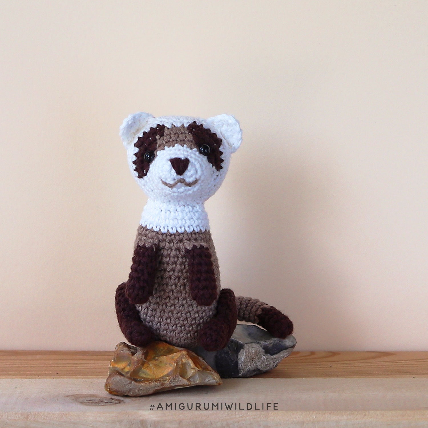 23 Ferret Crochet Patterns to Stitch Cute, Floppy, and Realistic Amigurumi 7 Black-footed Ferret