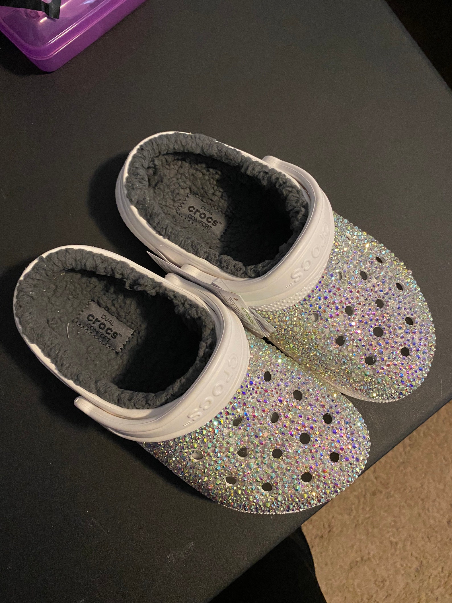 Iridescent Bling Crocs | Etsy