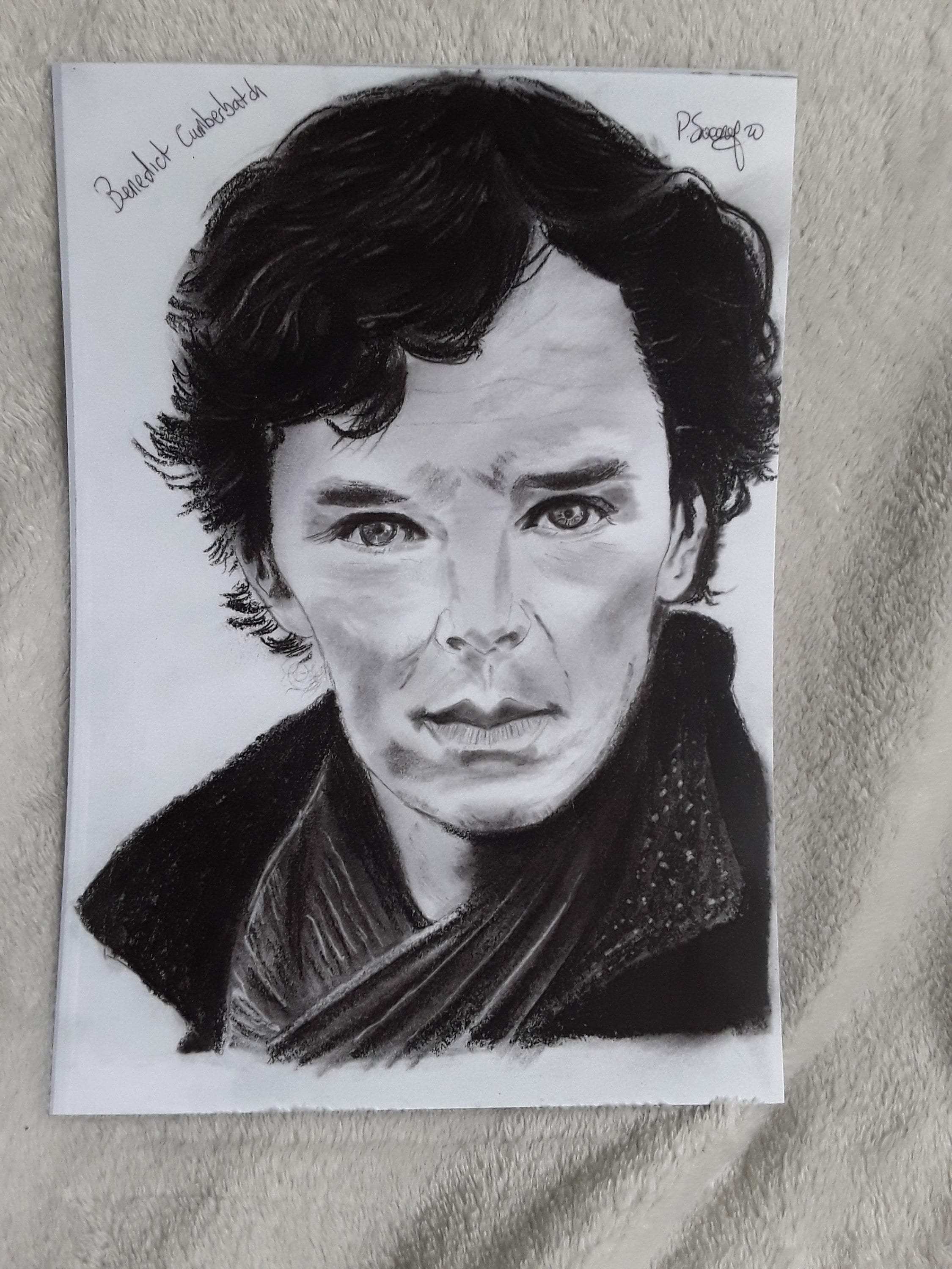 Sherlocked Benedict cumberbatch Drawing by Rahuldas Ramdas  Pixels