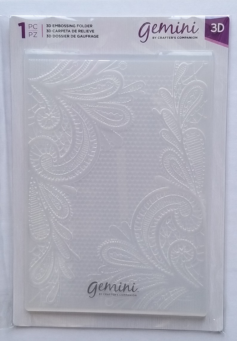 3D Embossing Folder Crafters Companion Ornate Lace Embossing Etsy