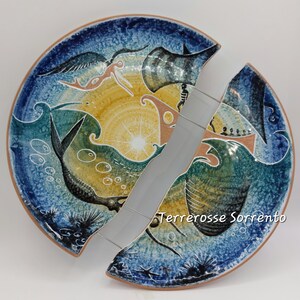 Wall plate with the Legend of Ulysses design - Handmade - home design
