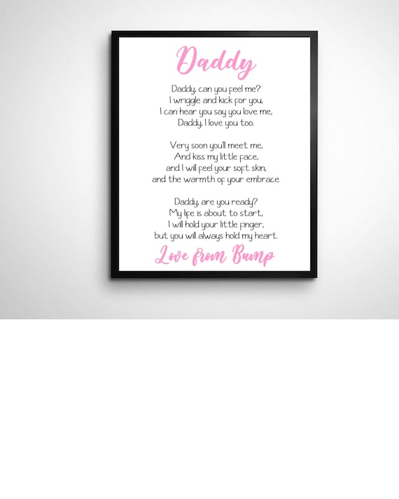 daddy to be poems from bump