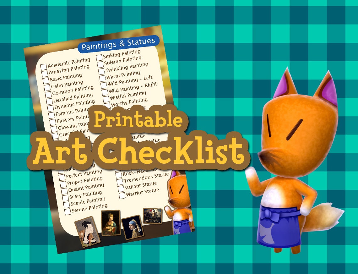Digital Download Printable Animal Crossing New Horizons Etsy