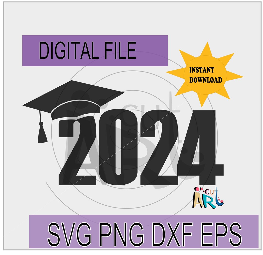 2024 Graduation Design With Graduation Cap - Etsy