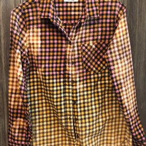 Adult XS Flannel/XS Bleached Flannel/Distressed Flannel/Distressed Bleach Flannel/XS Flannel/Fall Flannel/Bridesmaid Flannel