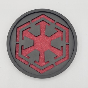 Sith Empire Acrylic & Cork Coaster - Star Wars - SWTOR- Not 3D Printed