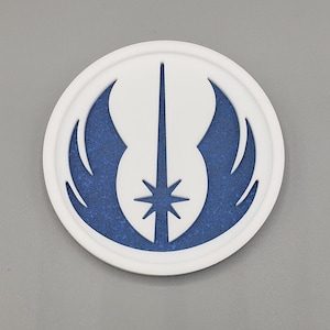 Jedi Order Acrylic & Cork Coaster - Star Wars Drinkware – Not 3D Printed