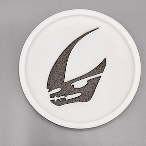 Mandalorian “Mudhorn” Acrylic & Cork Coaster – Star Wars Drinkware – Not 3D Printed