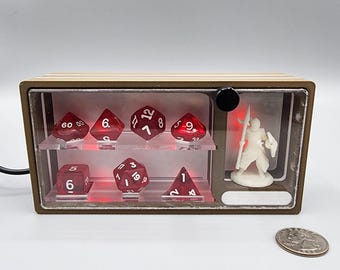 DnD Mini & Dice Set Display Composite (Optional Lighting)
