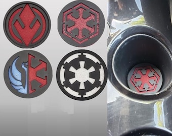 Sottobicchiere per auto StarWars (nero)