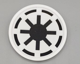 Posavasos de Star Wars de la República Galáctica de acrílico y corcho (no impreso en 3D)