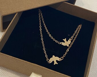 Download Double Bird Necklace Etsy