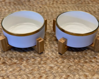 boho dog bowls