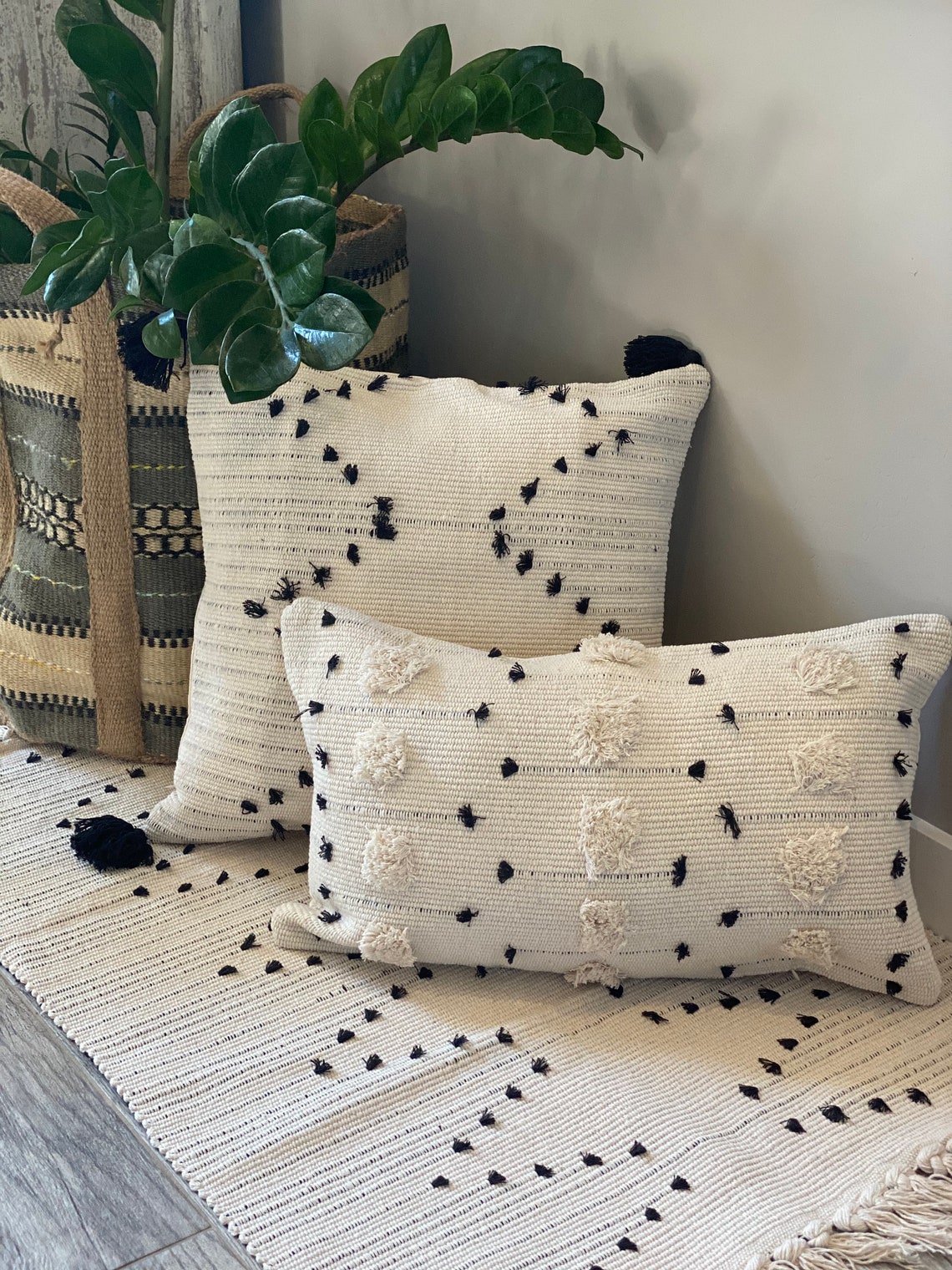 Boho Lumbar Pillow Cover Etsy