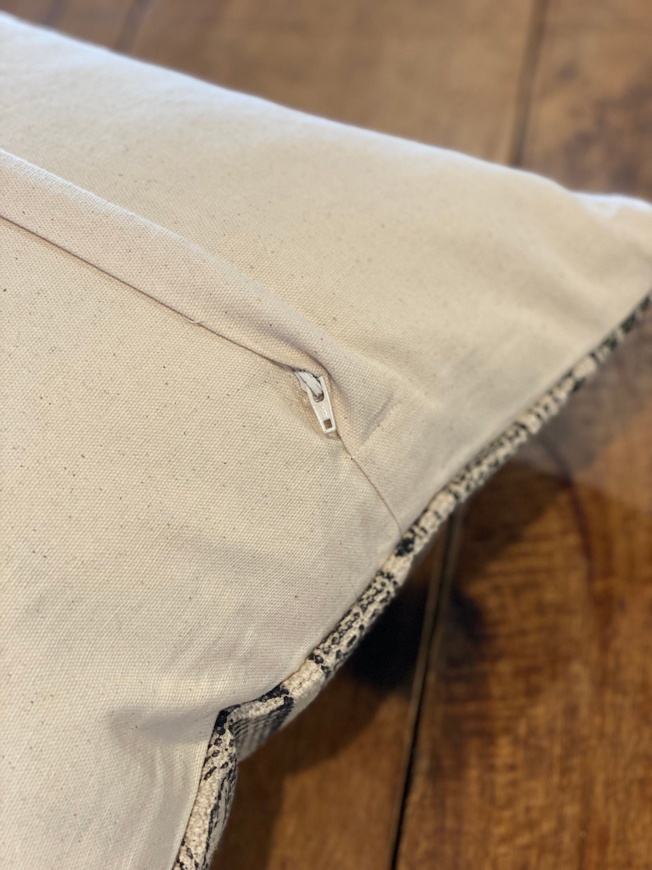 Boho Pillow Cover Black and Cream Striped Pillow Cover 18x18 Etsy