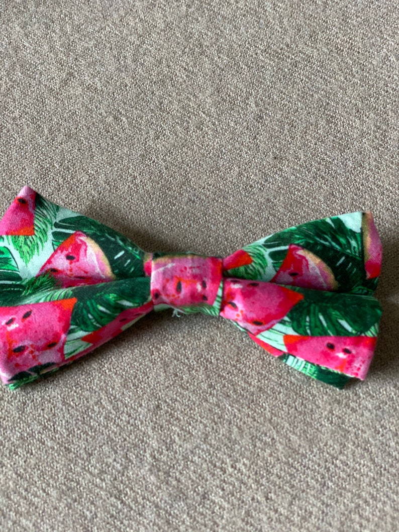 large dog collar dog collar with bow green dog collar Watermelon leaf dog collar small dog collar Pink Dog collar Standard Dog Collar