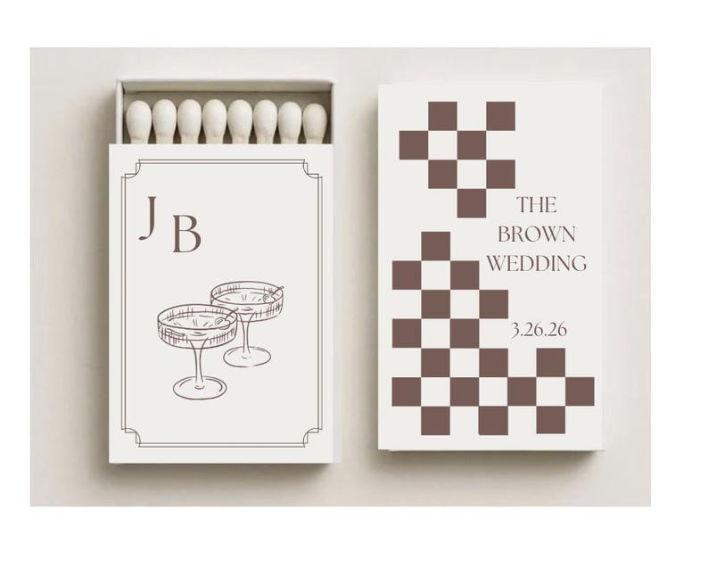 Personalized Wedding Matchboxes, Custom Matchbox Wedding Favors ...