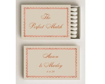 Custom Wedding Matchboxes: Personalized Favors, Any Color Combo