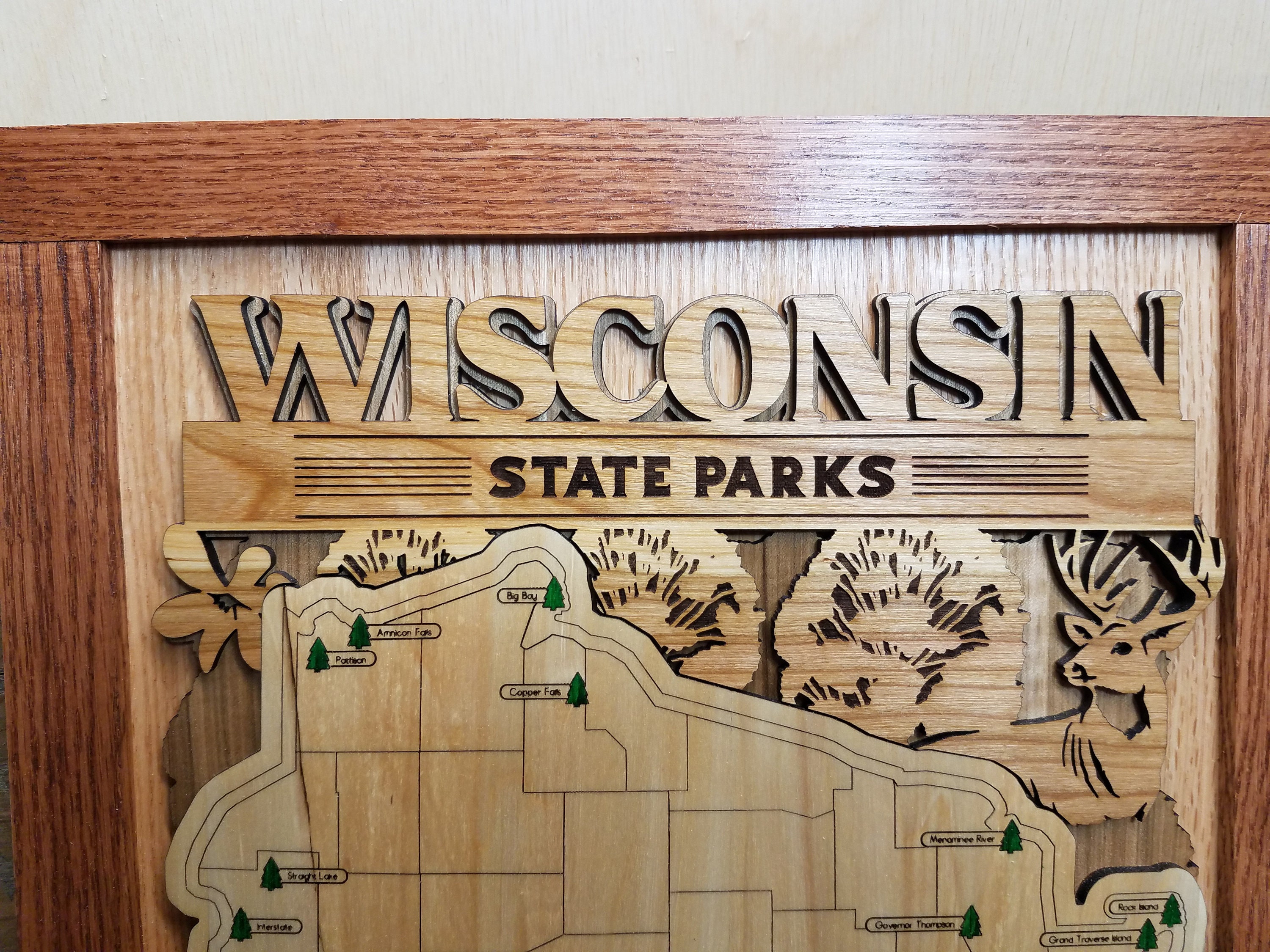 Wisconsin Explorer Pack Wisconsin State Park Explorer Map - Etsy