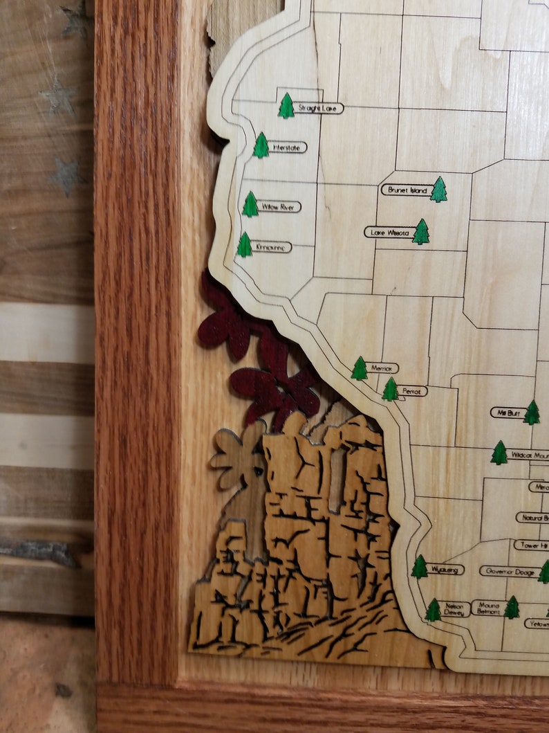 Wisconsin Explorer Pack Wisconsin State Park Explorer Map - Etsy